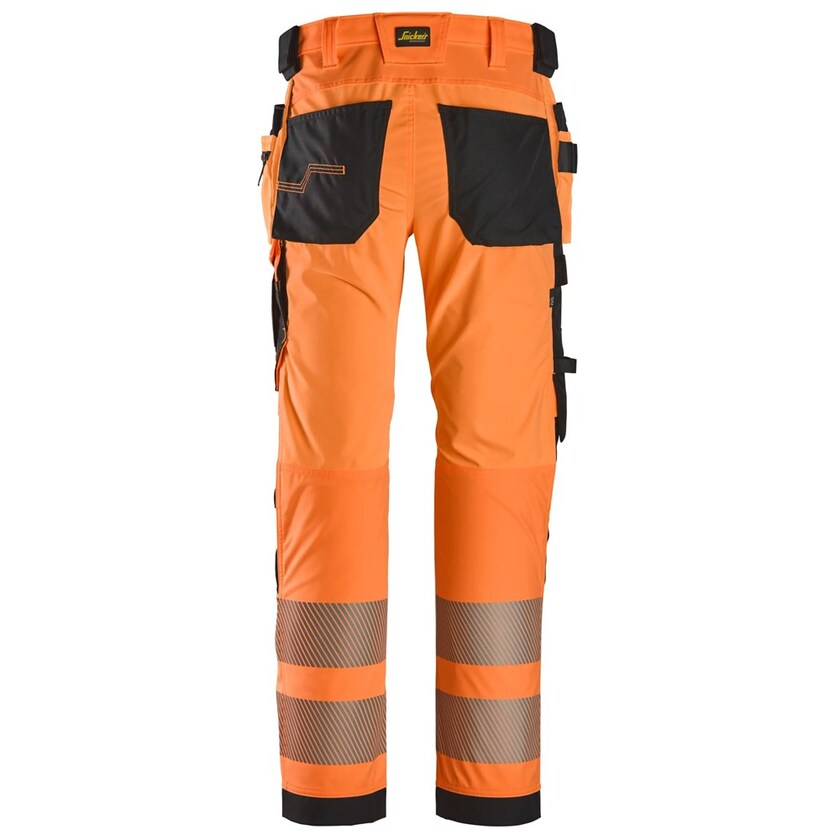 ARBETSBYXA 4STR HF HV KL2 ORANGE/SVART STL: 162