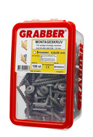 Montageskruv 4,8x50mm 100p Grabber