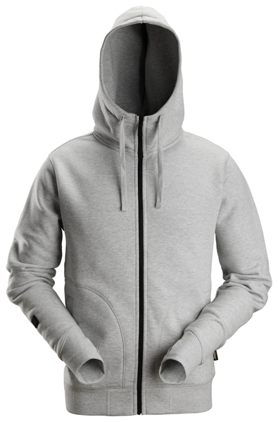 Hoodie full zip AW Gråmelerad Stl: M