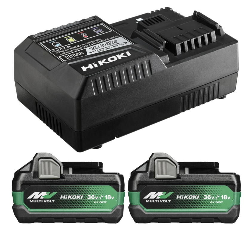 BATTERISET 2XBSL36A18X/LADDARE HIKOKI 18V/36V MV 2,5AH/5AH