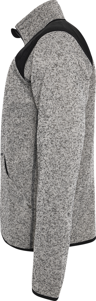 FLEECEJACKA 7451 PRKN GRÅ/SVART STL 3XL