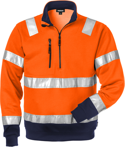 SWEATSHIRT VARSEL KL 3 728 SHV VARSELORANGE/MARIN STL XL
