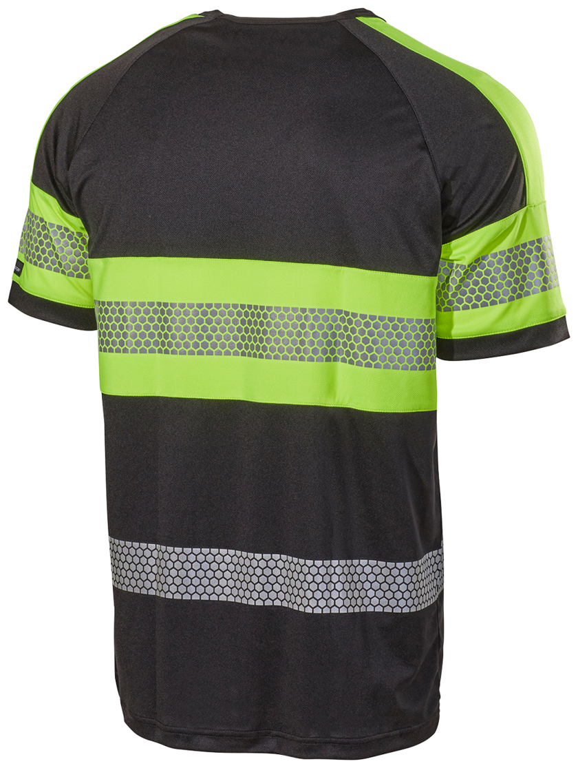 T-SHIRT 6110P SVART/GUL S