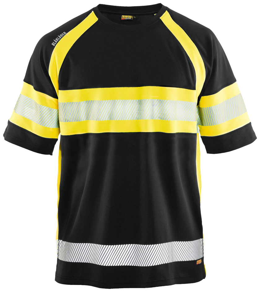 UV-skyddad varsel-T-shirt Svar t/Varselgul XL