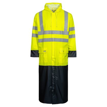 REGNROCK VARSEL 135 CM LR8085- 53/03 GUL/MAR XL PU 190G/M2