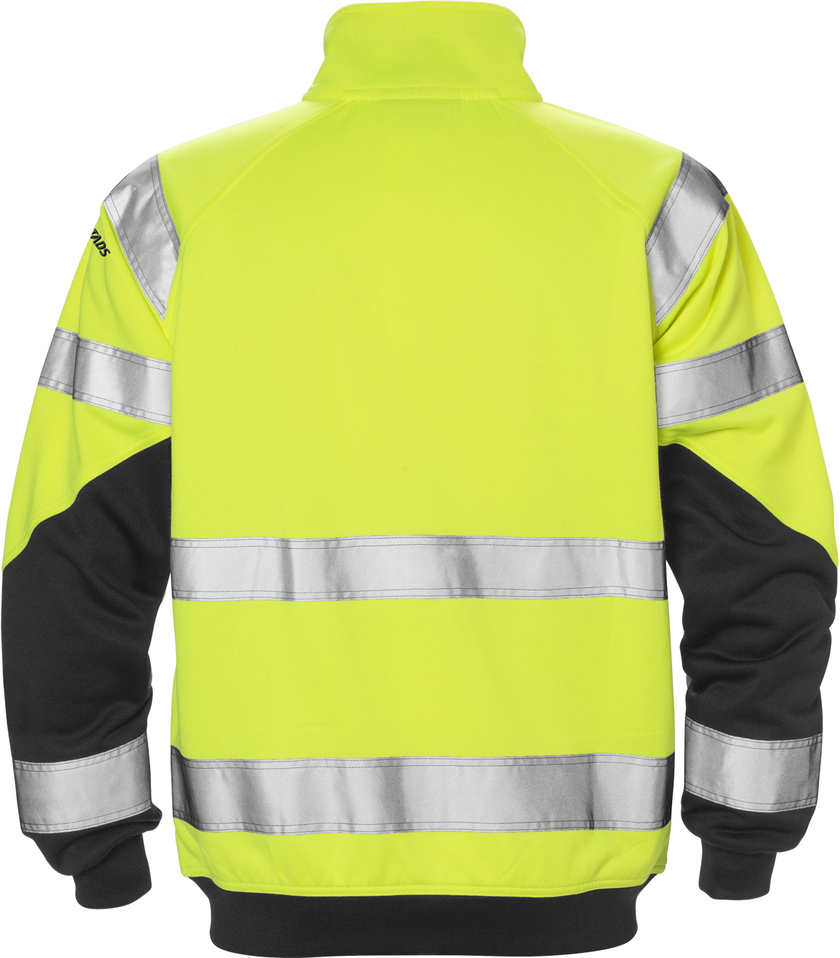 SWEATSHIRT VARSEL 7426 SHV VARSELGUL/SVART STL M