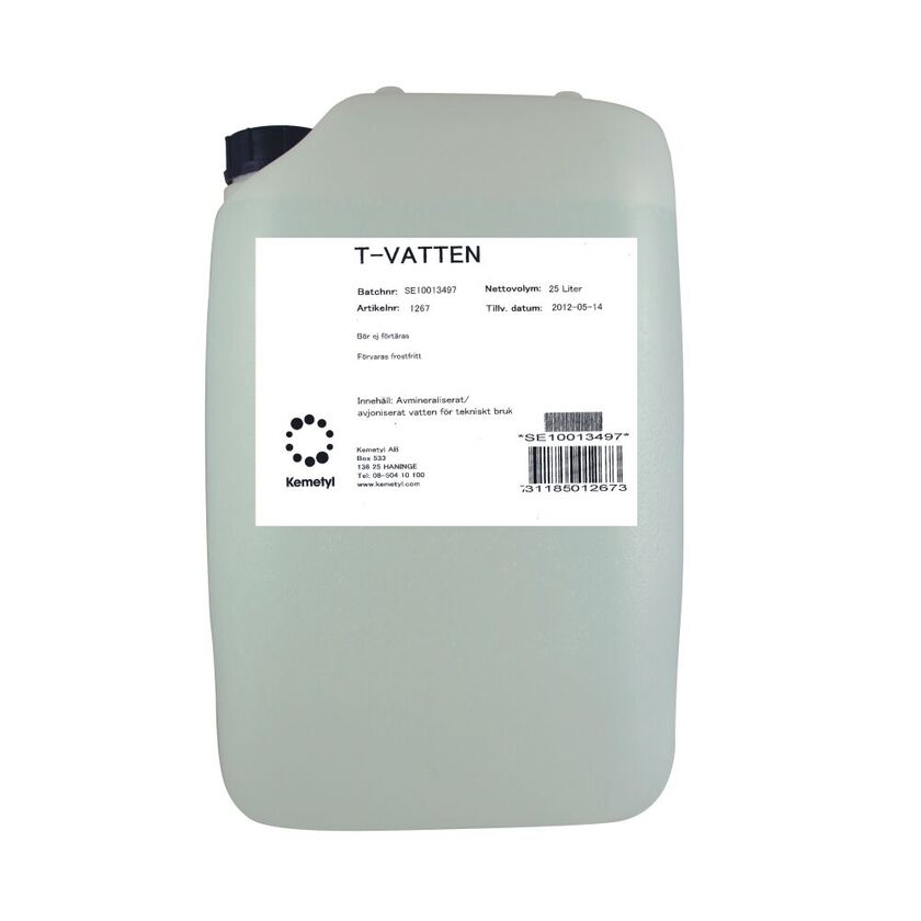 Batterivatten t-vatten 25L
