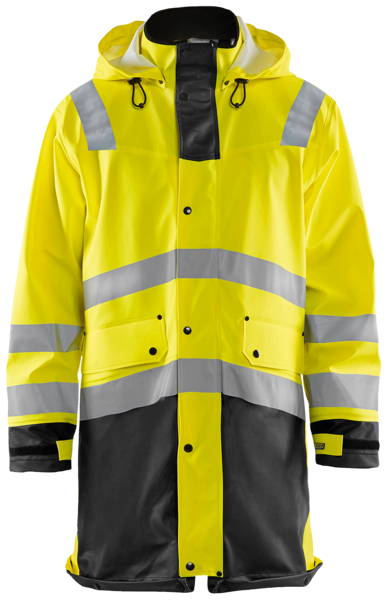 Regnrock varsel LEVEL 3 Varsel gul/Svart XL