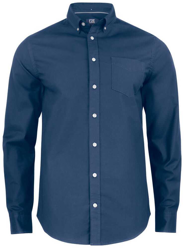 Hansville Shirt Men Blue Oxfor S
