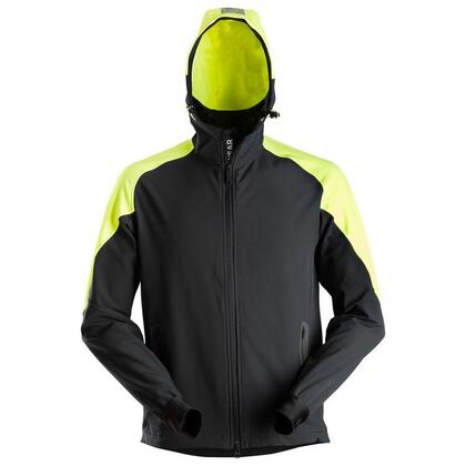 Hoodie Full Zip FW Svart/Neong ul Stl: XL