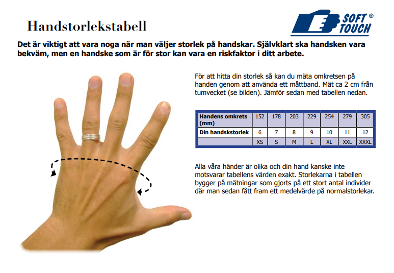 Handske Ergo Tec 9/L kat.2, Soft Touch