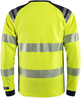 T-SHIRT FLAM KL 3 7359 TFL VARSELGUL/MARINBLÅ STL XL