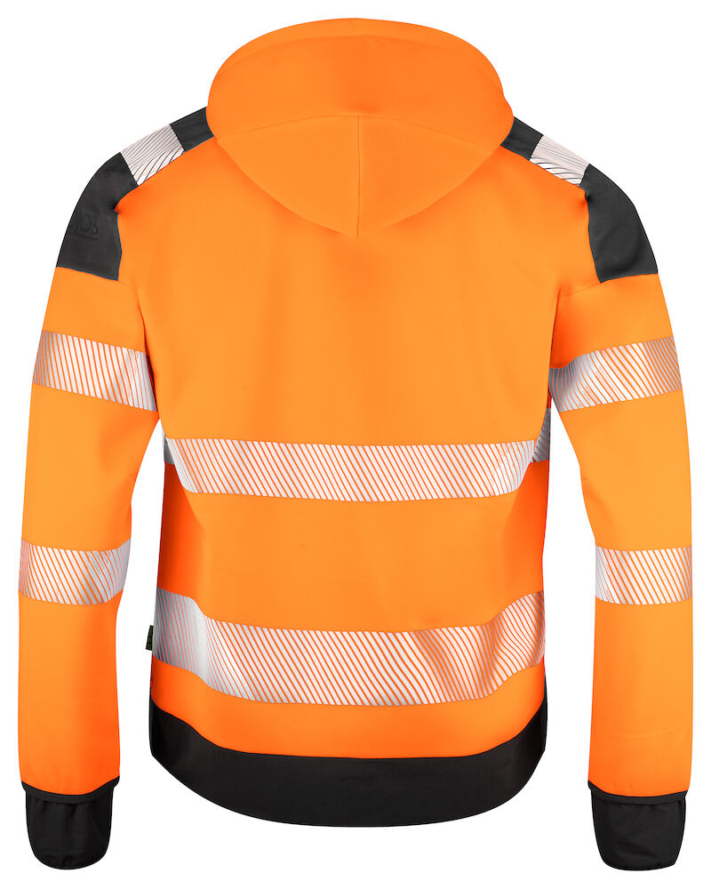 6110 Hoodjacka Orange/Svart XX L