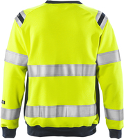 SWEATSHIRT FLAM 7076 SFLH VARSELGUL/MARIN STL L