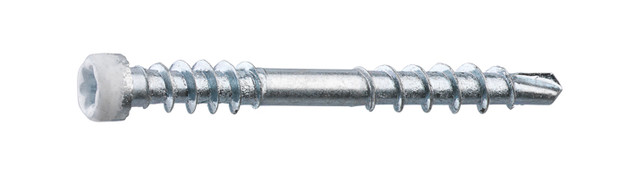 Listskruv vit 3,3x35mm 100p Grabber
