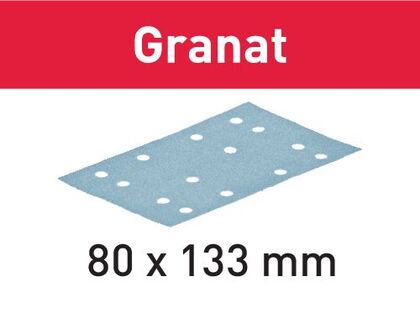 SLIPPAPPER STF GRANAT 80X133 K120 10ST