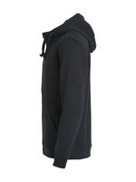 Basic Hoody FZ Herr Svart S