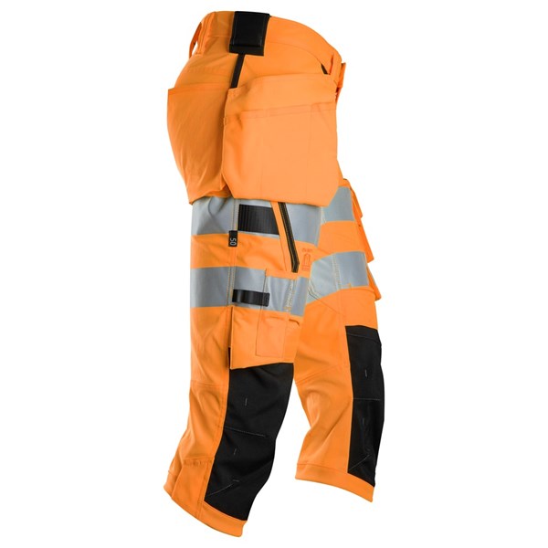 Piratbyxa stretch HF kl 2 Vars elorange/Svart Stl 44
