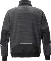 SWEATSHIRTJACKA 7052 SMP GRÅ/SVART STL XL
