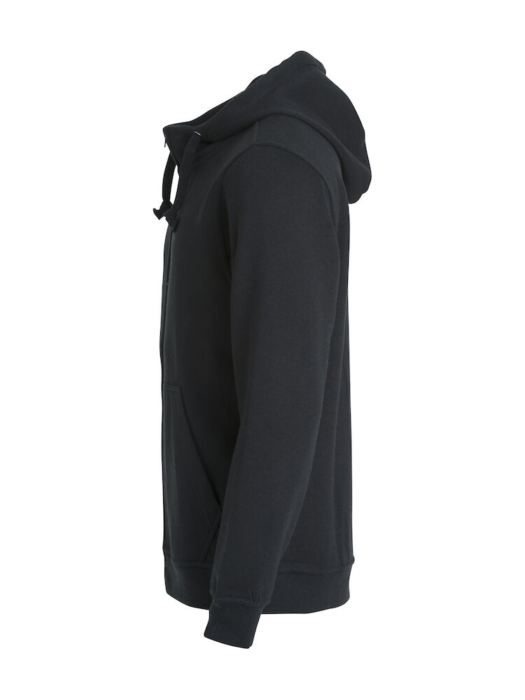 Basic Hoody FZ Herr Svart S