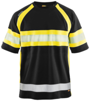 UV-skyddad varsel-T-shirt Svar t/Varselgul XL