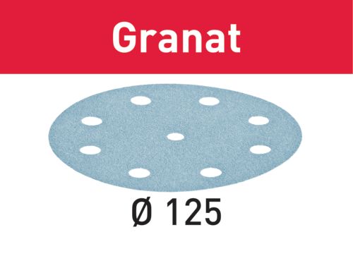 SLIPPAPPERSRONDELL STF GRANAT 125MM /90 K80 50ST