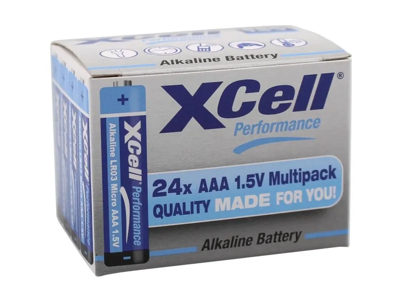 Batteri alkaline AAA 24-pack Xcell
