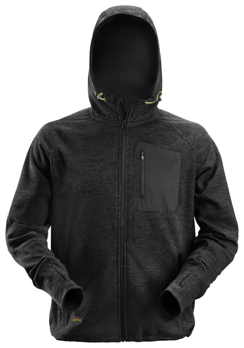 Hoodie Fleece FW Svart Stl: M