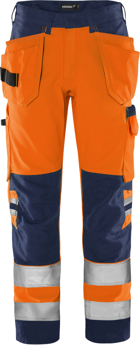HANTVERKARBYXA 2641 GREEN KL 2 GPLU VARSELORANGE/MARIN C66