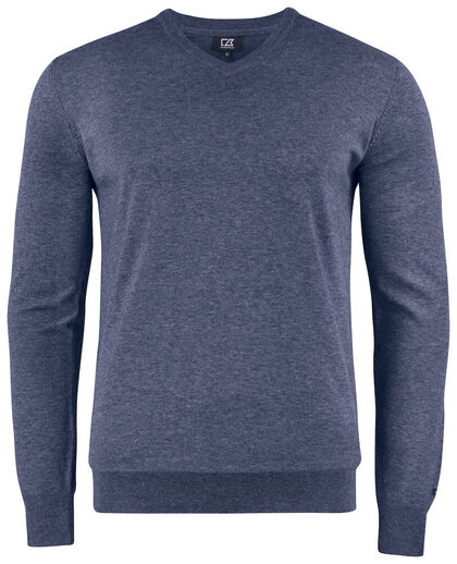 Oakville V-neck Men Navy melan 3XL