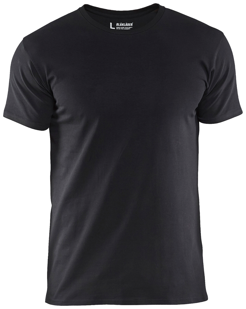 T-shirt slim fit Svart M