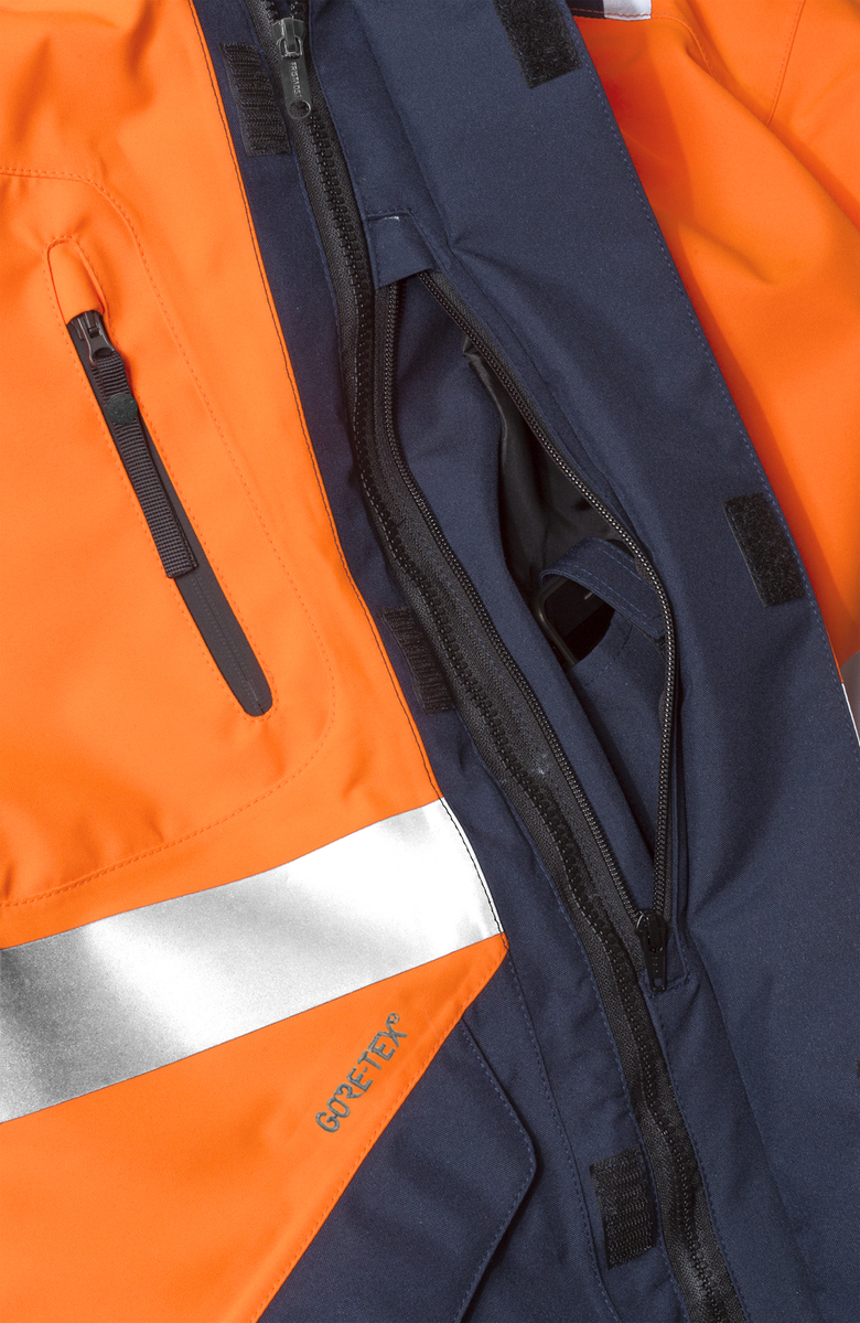 JACKA GORE-TEX VARSEL 4988 GXB VARSELORANGE/MARIN STL M