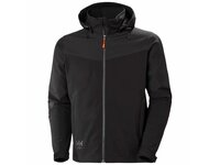 JACKA SOFTSHELL OXFORD XL AVTAGBAR HUVA SVART