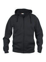 Basic Hoody FZ Herr Svart S