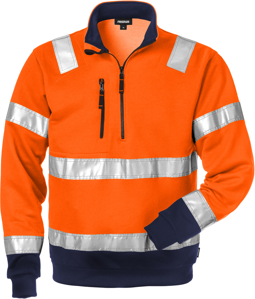 SWEATSHIRT VARSEL KL 3 728 SHV VARSELORANGE/MARIN STL XL