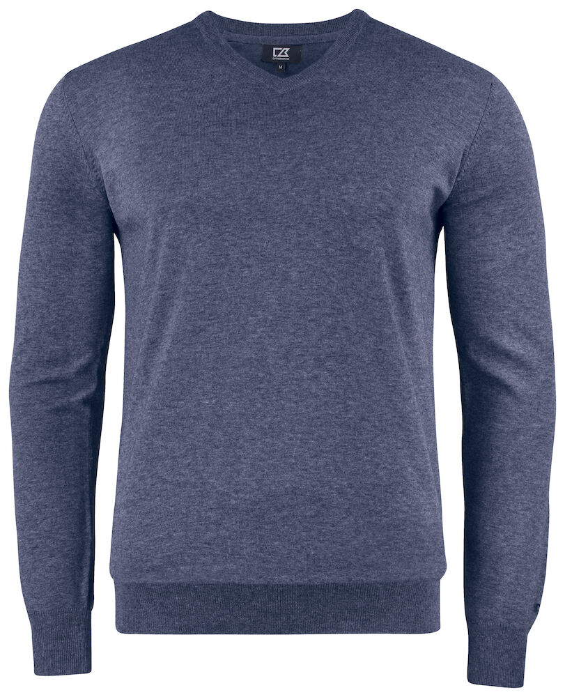 Oakville V-neck Men Navy melan 3XL
