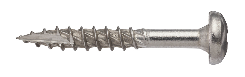 Rännkrokskruv A2 jetting 4,8x25mm 100p VSB