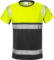 T-SHIRT VARSEL KL 1  7518 THV VARSELGUL/SVART STL XL