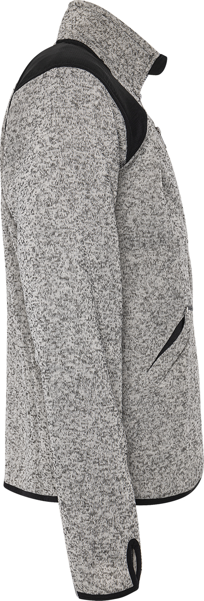 FLEECEJACKA 7451 PRKN GRÅ/SVART STL 3XL