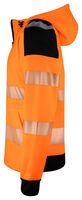6110 Hoodjacka Orange/Svart XX L