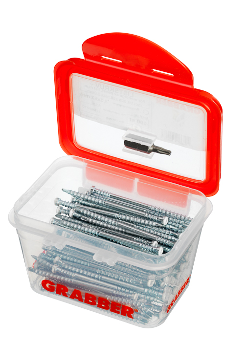 Listskruv vit 3,3x62mm 100p Grabber