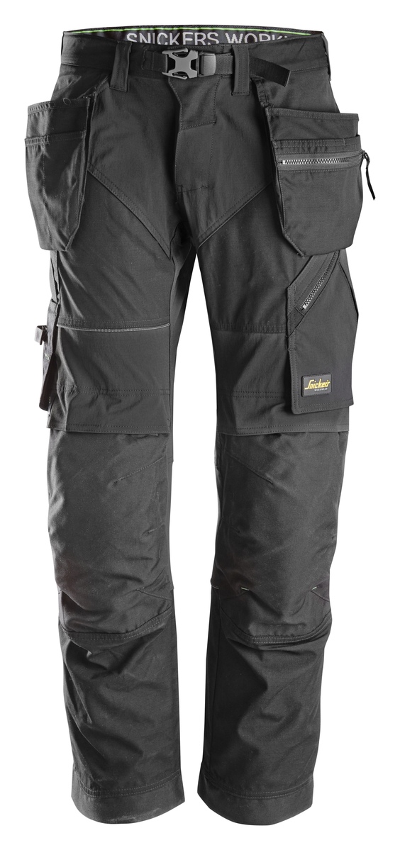 Arbetsbyxa FlexiWork HF Svart/ Svart Stl: 092