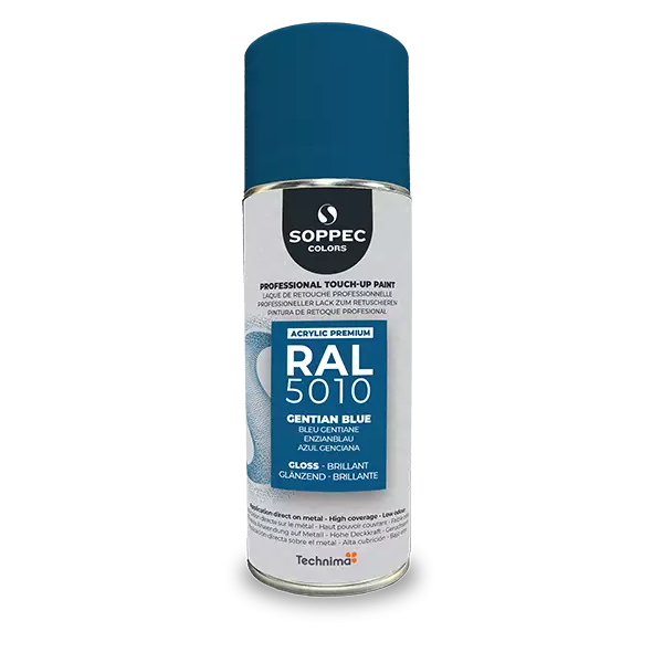 Industrial top coat Akryl RAL 5010 gentianablå 400 ml
