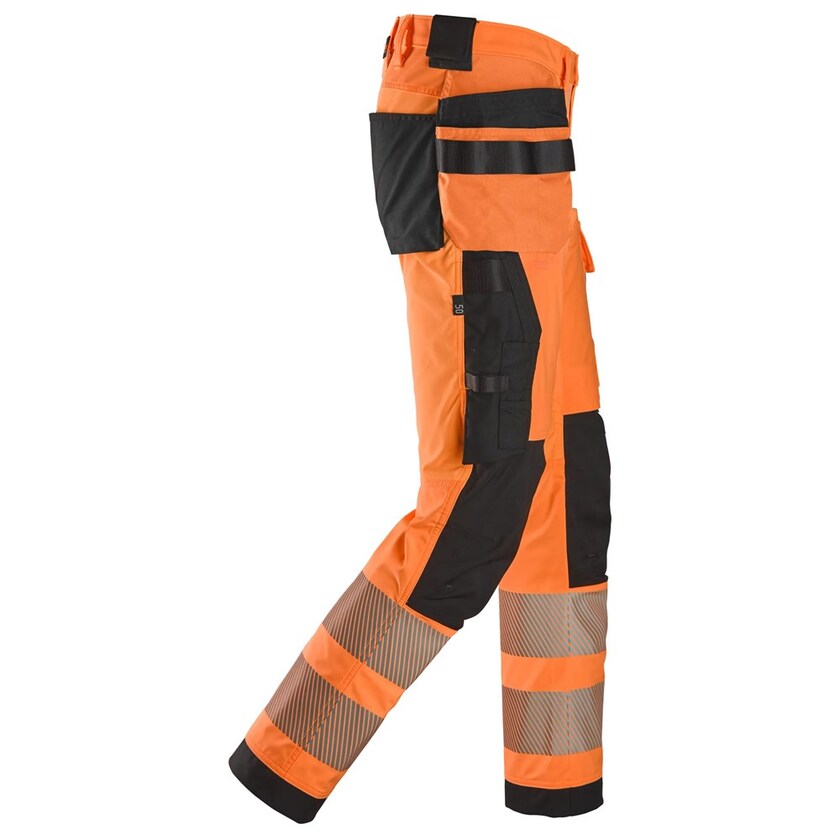 ARBETSBYXA 4STR HF HV KL2 ORANGE/SVART STL: 162