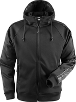 SWEATSHIRTJACKA HUVA 7464 SSL SVART STL S